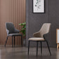 Modern Leather Dining Side Chairs Indoor Upholstered Arm Chair with Black Legs Clearhalo ' kitchen&dining_furn' 'Dining Chairs' 'Dining Tables & Seating' 'dining_chair' 'furn' 'furn_dining_chair' 'Furniture' 'furniture_dining_chair' 'Kitchen & Dining Furniture' 'kitchen' 3468798
