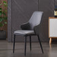 Modern Leather Dining Side Chairs Indoor Upholstered Arm Chair with Black Legs Clearhalo ' kitchen&dining_furn' 'Dining Chairs' 'Dining Tables & Seating' 'dining_chair' 'furn' 'furn_dining_chair' 'Furniture' 'furniture_dining_chair' 'Kitchen & Dining Furniture' 'kitchen' 3468818