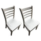 Traditional Wood Dining Side Chair 16.5'' Wide Ladder Back Chair for Home Use White 2 Piece Set Clearhalo ' kitchen&dining_furn' 'Dining Chairs' 'Dining Tables & Seating' 'dining_chair' 'furn' 'furn_dining_chair' 'Furniture' 'furniture_dining_chair' 'Kitchen & Dining Furniture' 'kitchen' 3468820