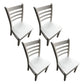 Traditional Wood Dining Side Chair 16.5'' Wide Ladder Back Chair for Home Use White 4 Piece Set Clearhalo ' kitchen&dining_furn' 'Dining Chairs' 'Dining Tables & Seating' 'dining_chair' 'furn' 'furn_dining_chair' 'Furniture' 'furniture_dining_chair' 'Kitchen & Dining Furniture' 'kitchen' 3468821
