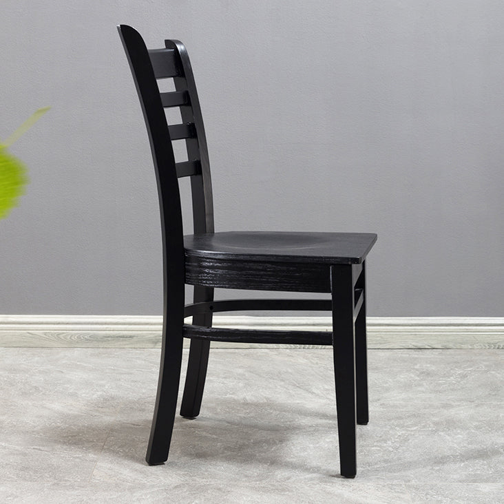 Traditional Wood Dining Side Chair 16.5'' Wide Ladder Back Chair for Home Use Clearhalo ' kitchen&dining_furn' 'Dining Chairs' 'Dining Tables & Seating' 'dining_chair' 'furn' 'furn_dining_chair' 'Furniture' 'furniture_dining_chair' 'Kitchen & Dining Furniture' 'kitchen' 3468823