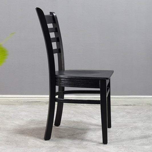 Traditional Wood Dining Side Chair 16.5'' Wide Ladder Back Chair for Home Use Clearhalo ' kitchen&dining_furn' 'Dining Chairs' 'Dining Tables & Seating' 'dining_chair' 'furn' 'furn_dining_chair' 'Furniture' 'furniture_dining_chair' 'Kitchen & Dining Furniture' 'kitchen' 3468823