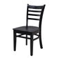 Traditional Wood Dining Side Chair 16.5'' Wide Ladder Back Chair for Home Use Clearhalo ' kitchen&dining_furn' 'Dining Chairs' 'Dining Tables & Seating' 'dining_chair' 'furn' 'furn_dining_chair' 'Furniture' 'furniture_dining_chair' 'Kitchen & Dining Furniture' 'kitchen' 3468827