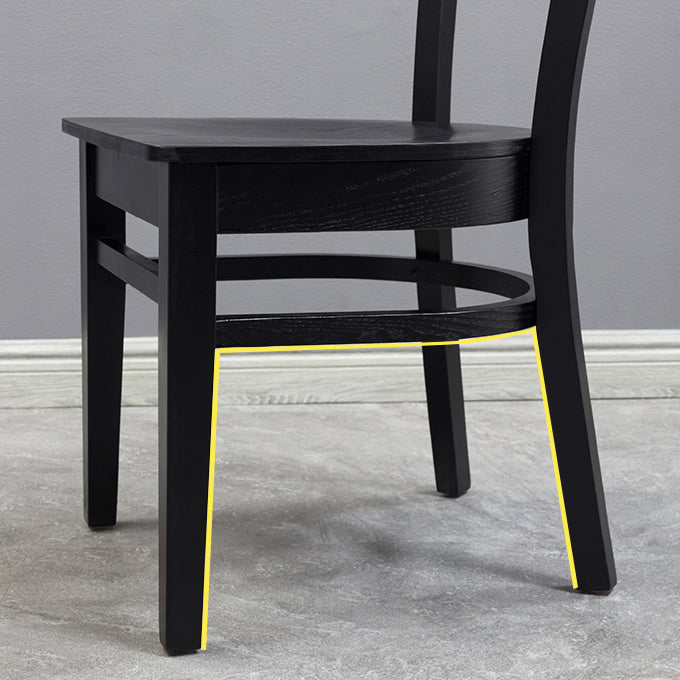 Traditional Wood Dining Side Chair 16.5'' Wide Ladder Back Chair for Home Use Clearhalo ' kitchen&dining_furn' 'Dining Chairs' 'Dining Tables & Seating' 'dining_chair' 'furn' 'furn_dining_chair' 'Furniture' 'furniture_dining_chair' 'Kitchen & Dining Furniture' 'kitchen' 3468835