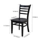Traditional Wood Dining Side Chair 16.5'' Wide Ladder Back Chair for Home Use Clearhalo ' kitchen&dining_furn' 'Dining Chairs' 'Dining Tables & Seating' 'dining_chair' 'furn' 'furn_dining_chair' 'Furniture' 'furniture_dining_chair' 'Kitchen & Dining Furniture' 'kitchen' 3468836