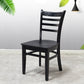 Traditional Wood Dining Side Chair 16.5'' Wide Ladder Back Chair for Home Use Clearhalo ' kitchen&dining_furn' 'Dining Chairs' 'Dining Tables & Seating' 'dining_chair' 'furn' 'furn_dining_chair' 'Furniture' 'furniture_dining_chair' 'Kitchen & Dining Furniture' 'kitchen' 3468837