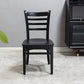 Traditional Wood Dining Side Chair 16.5'' Wide Ladder Back Chair for Home Use Clearhalo ' kitchen&dining_furn' 'Dining Chairs' 'Dining Tables & Seating' 'dining_chair' 'furn' 'furn_dining_chair' 'Furniture' 'furniture_dining_chair' 'Kitchen & Dining Furniture' 'kitchen' 3468838
