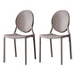 Home Scandinavian Side Chair Open Back Plastic Stackable Dining Room Chair Grey 2 Piece Set Clearhalo ' kitchen&dining_furn' 'Dining Chairs' 'Dining Tables & Seating' 'dining_chair' 'furn' 'furn_dining_chair' 'Furniture' 'furniture_dining_chair' 'Kitchen & Dining Furniture' 'kitchen' 3468849