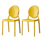 Home Scandinavian Side Chair Open Back Plastic Stackable Dining Room Chair Yellow 2 Piece Set Clearhalo ' kitchen&dining_furn' 'Dining Chairs' 'Dining Tables & Seating' 'dining_chair' 'furn' 'furn_dining_chair' 'Furniture' 'furniture_dining_chair' 'Kitchen & Dining Furniture' 'kitchen' 3468862