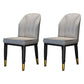 Metal Contemporary Dining Room Chairs Metallic Finish Wingback Side Chairs Light Gray 2 Piece Set Brass Gold Clearhalo ' kitchen&dining_furn' 'Dining Chairs' 'Dining Tables & Seating' 'dining_chair' 'furn' 'furn_dining_chair' 'Furniture' 'furniture_dining_chair' 'Kitchen & Dining Furniture' 'kitchen' 3468929