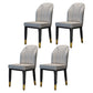Metal Contemporary Dining Room Chairs Metallic Finish Wingback Side Chairs Light Gray 4 Piece Set Brass Gold Clearhalo ' kitchen&dining_furn' 'Dining Chairs' 'Dining Tables & Seating' 'dining_chair' 'furn' 'furn_dining_chair' 'Furniture' 'furniture_dining_chair' 'Kitchen & Dining Furniture' 'kitchen' 3468943