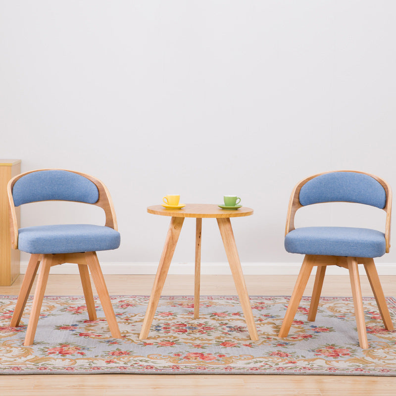 Contemporary Style Dining Chair Solid Wood Open Back Side Chair of 17" Wide for Home Clearhalo ' kitchen&dining_furn' 'Dining Chairs' 'Dining Tables & Seating' 'dining_chair' 'furn' 'furn_dining_chair' 'Furniture' 'furniture_dining_chair' 'Kitchen & Dining Furniture' 'kitchen' 3468951