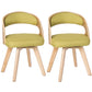 Contemporary Style Dining Chair Solid Wood Open Back Side Chair of 17" Wide for Home Green 2 Piece Set Clearhalo ' kitchen&dining_furn' 'Dining Chairs' 'Dining Tables & Seating' 'dining_chair' 'furn' 'furn_dining_chair' 'Furniture' 'furniture_dining_chair' 'Kitchen & Dining Furniture' 'kitchen' 3468966