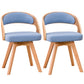 Contemporary Style Dining Chair Solid Wood Open Back Side Chair of 17" Wide for Home Blue 2 Piece Set Clearhalo ' kitchen&dining_furn' 'Dining Chairs' 'Dining Tables & Seating' 'dining_chair' 'furn' 'furn_dining_chair' 'Furniture' 'furniture_dining_chair' 'Kitchen & Dining Furniture' 'kitchen' 3468969