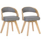 Contemporary Style Dining Chair Solid Wood Open Back Side Chair of 17" Wide for Home Grey 2 Piece Set Clearhalo ' kitchen&dining_furn' 'Dining Chairs' 'Dining Tables & Seating' 'dining_chair' 'furn' 'furn_dining_chair' 'Furniture' 'furniture_dining_chair' 'Kitchen & Dining Furniture' 'kitchen' 3468973