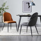 Nordic Style Kitchen Leather Dining Chair Armless Dining Chairs with Metal Legs Clearhalo ' kitchen&dining_furn' 'Dining Chairs' 'Dining Tables & Seating' 'dining_chair' 'furn' 'furn_dining_chair' 'Furniture' 'furniture_dining_chair' 'Kitchen & Dining Furniture' 'kitchen' 3468985