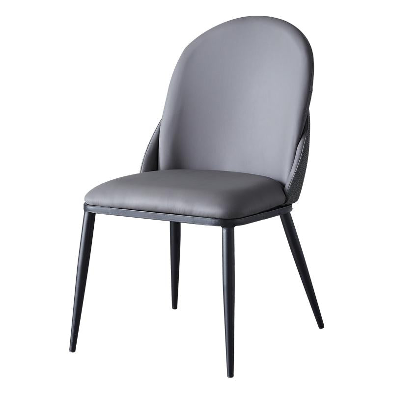 Nordic Style Kitchen Leather Dining Chair Armless Dining Chairs with Metal Legs Clearhalo ' kitchen&dining_furn' 'Dining Chairs' 'Dining Tables & Seating' 'dining_chair' 'furn' 'furn_dining_chair' 'Furniture' 'furniture_dining_chair' 'Kitchen & Dining Furniture' 'kitchen' 3468987