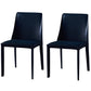 Modern Dining Room Armless Dining Chairs Multicolor Leather Side Chair Blue 2 Piece Set Clearhalo ' kitchen&dining_furn' 'Dining Chairs' 'Dining Tables & Seating' 'dining_chair' 'furn' 'furn_dining_chair' 'Furniture' 'furniture_dining_chair' 'Kitchen & Dining Furniture' 'kitchen' 3469009