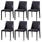 Modern Dining Room Armless Dining Chairs Multicolor Leather Side Chair Grey 6 Piece Set Clearhalo ' kitchen&dining_furn' 'Dining Chairs' 'Dining Tables & Seating' 'dining_chair' 'furn' 'furn_dining_chair' 'Furniture' 'furniture_dining_chair' 'Kitchen & Dining Furniture' 'kitchen' 3469035
