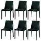 Modern Dining Room Armless Dining Chairs Multicolor Leather Side Chair Army Green 6 Piece Set Clearhalo ' kitchen&dining_furn' 'Dining Chairs' 'Dining Tables & Seating' 'dining_chair' 'furn' 'furn_dining_chair' 'Furniture' 'furniture_dining_chair' 'Kitchen & Dining Furniture' 'kitchen' 3469040