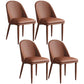 Metal Base Indoor Dining Chair 19'' Wide Parsons Leather Chair for Restaurant Coffee 4 Piece Set Clearhalo ' kitchen&dining_furn' 'Dining Chairs' 'Dining Tables & Seating' 'dining_chair' 'furn' 'furn_dining_chair' 'Furniture' 'furniture_dining_chair' 'Kitchen & Dining Furniture' 'kitchen' 3469044