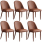 Metal Base Indoor Dining Chair 19'' Wide Parsons Leather Chair for Restaurant Coffee 6 Piece Set Clearhalo ' kitchen&dining_furn' 'Dining Chairs' 'Dining Tables & Seating' 'dining_chair' 'furn' 'furn_dining_chair' 'Furniture' 'furniture_dining_chair' 'Kitchen & Dining Furniture' 'kitchen' 3469046