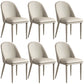 Metal Base Indoor Dining Chair 19'' Wide Parsons Leather Chair for Restaurant Beige 6 Piece Set Clearhalo ' kitchen&dining_furn' 'Dining Chairs' 'Dining Tables & Seating' 'dining_chair' 'furn' 'furn_dining_chair' 'Furniture' 'furniture_dining_chair' 'Kitchen & Dining Furniture' 'kitchen' 3469053