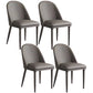 Metal Base Indoor Dining Chair 19'' Wide Parsons Leather Chair for Restaurant Grey 4 Piece Set Clearhalo ' kitchen&dining_furn' 'Dining Chairs' 'Dining Tables & Seating' 'dining_chair' 'furn' 'furn_dining_chair' 'Furniture' 'furniture_dining_chair' 'Kitchen & Dining Furniture' 'kitchen' 3469057
