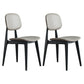 Plastic Dining Chairs Modern Kitchen Side Chair 16'' Wide Open Back Side Chair Dark Gray 2 Piece Set Clearhalo ' kitchen&dining_furn' 'Dining Chairs' 'Dining Tables & Seating' 'dining_chair' 'furn' 'furn_dining_chair' 'Furniture' 'furniture_dining_chair' 'Kitchen & Dining Furniture' 'kitchen' 3469080
