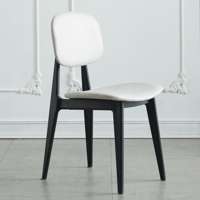 Plastic Dining Chairs Modern Kitchen Side Chair 16'' Wide Open Back Side Chair Light Gray 1 Piece Clearhalo ' kitchen&dining_furn' 'Dining Chairs' 'Dining Tables & Seating' 'dining_chair' 'furn' 'furn_dining_chair' 'Furniture' 'furniture_dining_chair' 'Kitchen & Dining Furniture' 'kitchen' 3469083