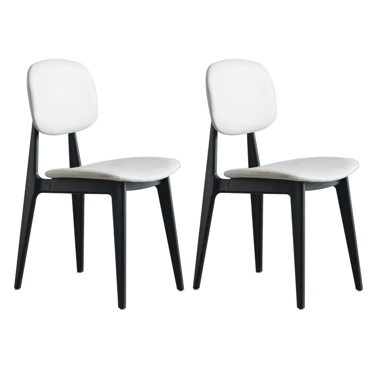 Plastic Dining Chairs Modern Kitchen Side Chair 16'' Wide Open Back Side Chair Light Gray 2 Piece Set Clearhalo ' kitchen&dining_furn' 'Dining Chairs' 'Dining Tables & Seating' 'dining_chair' 'furn' 'furn_dining_chair' 'Furniture' 'furniture_dining_chair' 'Kitchen & Dining Furniture' 'kitchen' 3469084