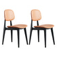 Plastic Dining Chairs Modern Kitchen Side Chair 16'' Wide Open Back Side Chair Orange 2 Piece Set Clearhalo ' kitchen&dining_furn' 'Dining Chairs' 'Dining Tables & Seating' 'dining_chair' 'furn' 'furn_dining_chair' 'Furniture' 'furniture_dining_chair' 'Kitchen & Dining Furniture' 'kitchen' 3469096