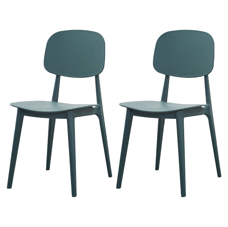 Plastic Dining Chairs Modern Kitchen Side Chair 16'' Wide Open Back Side Chair Green 2 Piece Set Clearhalo ' kitchen&dining_furn' 'Dining Chairs' 'Dining Tables & Seating' 'dining_chair' 'furn' 'furn_dining_chair' 'Furniture' 'furniture_dining_chair' 'Kitchen & Dining Furniture' 'kitchen' 3469099