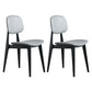 Plastic Dining Chairs Modern Kitchen Side Chair 16'' Wide Open Back Side Chair Khaki 2 Piece Set Clearhalo ' kitchen&dining_furn' 'Dining Chairs' 'Dining Tables & Seating' 'dining_chair' 'furn' 'furn_dining_chair' 'Furniture' 'furniture_dining_chair' 'Kitchen & Dining Furniture' 'kitchen' 3469105