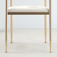 Metal Open Back Dining Side Chair Glam Style Dining Arm Chair for Home Clearhalo ' kitchen&dining_furn' 'Dining Chairs' 'Dining Tables & Seating' 'dining_chair' 'furn' 'furn_dining_chair' 'Furniture' 'furniture_dining_chair' 'Kitchen & Dining Furniture' 'kitchen' 3469145