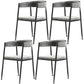 Metal Open Back Dining Side Chair Glam Style Dining Arm Chair for Home Grey 4 Piece Set Black Clearhalo ' kitchen&dining_furn' 'Dining Chairs' 'Dining Tables & Seating' 'dining_chair' 'furn' 'furn_dining_chair' 'Furniture' 'furniture_dining_chair' 'Kitchen & Dining Furniture' 'kitchen' 3469167
