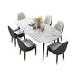 Modern Sintered Stone Table Set of 5/7 with Rectangle Table Dining Set with Leather Chairs 7 Piece Set Clearhalo 'Dining Room Sets' 'Dining Tables & Seating' 'dining_room_set' 'furn' 'furn_dining_room_set' 'Furniture' 'furniture_dining_room_set' 'Kitchen & Dining Furniture' 'kitchen&dining_furn' 'kitchen' 3473348