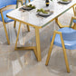 Nordic Traditional Height Sintered Stone Dining Table Rectangle Dining Room Set For Home Clearhalo 'Dining Room Sets' 'Dining Tables & Seating' 'dining_room_set' 'furn' 'furn_dining_room_set' 'Furniture' 'furniture_dining_room_set' 'Kitchen & Dining Furniture' 'kitchen&dining_furn' 'kitchen' 3473375