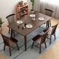Minimalist Style Dining Table with Fixed Solid Wood Dining Table and Chairs for Home Use Clearhalo 'Dining Room Sets' 'Dining Tables & Seating' 'dining_room_set' 'furn' 'furn_dining_room_set' 'Furniture' 'furniture_dining_room_set' 'Kitchen & Dining Furniture' 'kitchen&dining_furn' 'kitchen' 3473420