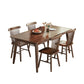 Minimalist Style Dining Table with Fixed Solid Wood Dining Table and Chairs for Home Use Clearhalo 'Dining Room Sets' 'Dining Tables & Seating' 'dining_room_set' 'furn' 'furn_dining_room_set' 'Furniture' 'furniture_dining_room_set' 'Kitchen & Dining Furniture' 'kitchen&dining_furn' 'kitchen' 3473421