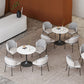 Modern Sintered Stone Dinette Set with Round Shape Table Dining Room Furniture for Dining Room Clearhalo 'Dining Room Sets' 'Dining Tables & Seating' 'dining_room_set' 'furn' 'furn_dining_room_set' 'Furniture' 'furniture_dining_room_set' 'Kitchen & Dining Furniture' 'kitchen&dining_furn' 'kitchen' 3473449