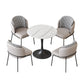 Modern Sintered Stone Dinette Set with Round Shape Table Dining Room Furniture for Dining Room 5 Piece Set Clearhalo 'Dining Room Sets' 'Dining Tables & Seating' 'dining_room_set' 'furn' 'furn_dining_room_set' 'Furniture' 'furniture_dining_room_set' 'Kitchen & Dining Furniture' 'kitchen&dining_furn' 'kitchen' 3473451