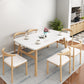 Standard Wooden Dining Room Set with Light Brown Wood Legs for Dining Furniture Clearhalo 'Dining Room Sets' 'Dining Tables & Seating' 'dining_room_set' 'furn' 'furn_dining_room_set' 'Furniture' 'furniture_dining_room_set' 'Kitchen & Dining Furniture' 'kitchen&dining_furn' 'kitchen' 3473470