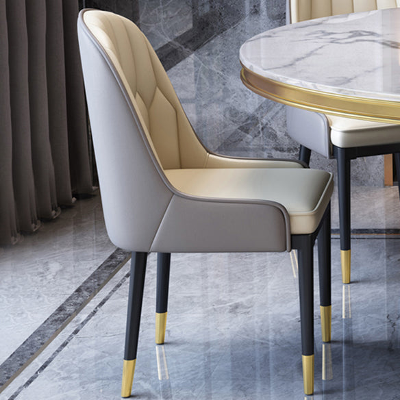 Round Kitchen Galm Sintered Stone Dining Table of Traditional Height for Dining Room Sets Clearhalo 'Dining Room Sets' 'Dining Tables & Seating' 'dining_room_set' 'furn' 'furn_dining_room_set' 'Furniture' 'furniture_dining_room_set' 'Kitchen & Dining Furniture' 'kitchen&dining_furn' 'kitchen' 3473490