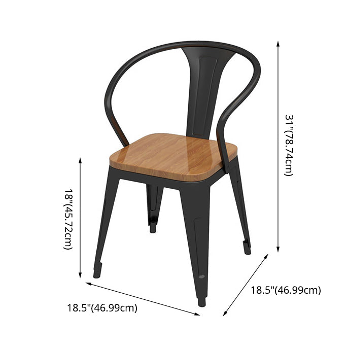 Industrial Style Solid Wood Top Dining Table with Rectangle Dinette Set with 4 Legs Table Clearhalo 'Dining Room Sets' 'Dining Tables & Seating' 'dining_room_set' 'furn' 'furn_dining_room_set' 'Furniture' 'furniture_dining_room_set' 'Kitchen & Dining Furniture' 'kitchen&dining_furn' 'kitchen' 3473498