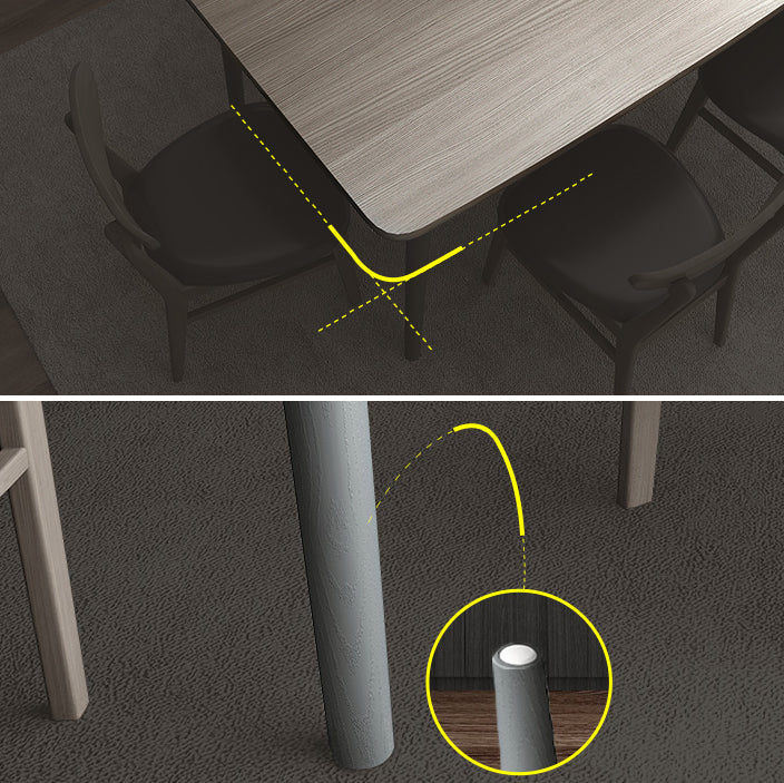 Traditional Style Solid Wood Dining Set with Fixed Table and 4 Legs Base Clearhalo 'Dining Room Sets' 'Dining Tables & Seating' 'dining_room_set' 'furn' 'furn_dining_room_set' 'Furniture' 'furniture_dining_room_set' 'Kitchen & Dining Furniture' 'kitchen&dining_furn' 'kitchen' 3473571