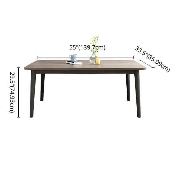 Traditional Style Solid Wood Dining Set with Fixed Table and 4 Legs Base Clearhalo 'Dining Room Sets' 'Dining Tables & Seating' 'dining_room_set' 'furn' 'furn_dining_room_set' 'Furniture' 'furniture_dining_room_set' 'Kitchen & Dining Furniture' 'kitchen&dining_furn' 'kitchen' 3473576