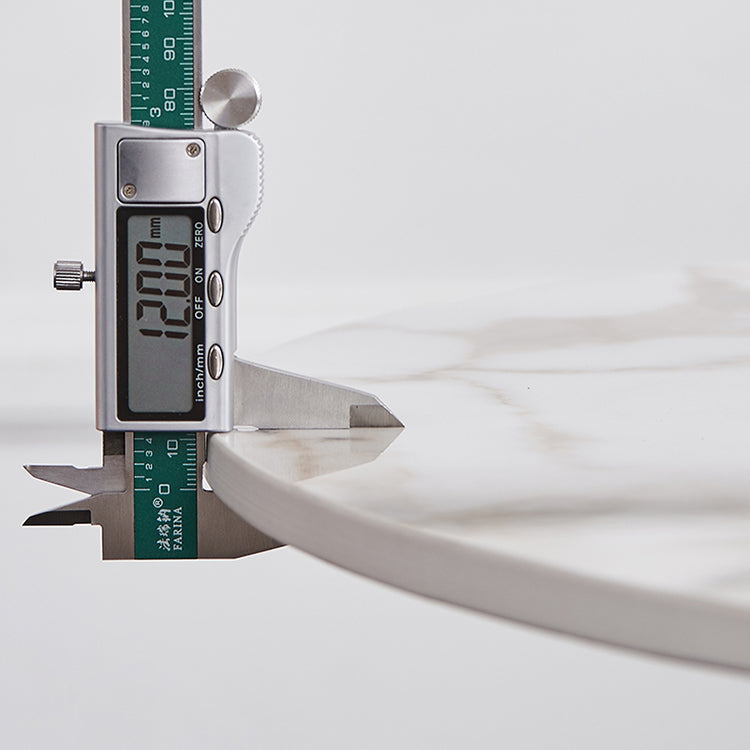 Sintered Stone Modern DiningRoomTableSet with Round Table and Pedestal Base Dinette Set Clearhalo 'Dining Room Sets' 'Dining Tables & Seating' 'dining_room_set' 'furn' 'furn_dining_room_set' 'Furniture' 'furniture_dining_room_set' 'Kitchen & Dining Furniture' 'kitchen&dining_furn' 'kitchen' 3473642