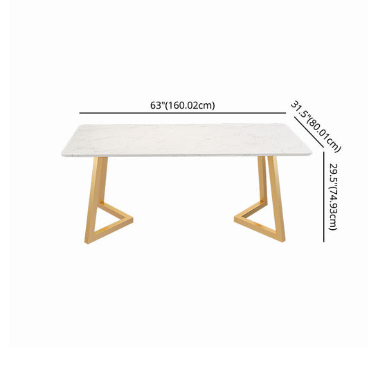 Scandinavian Dining Table Set with Marble Dining Table and Padded Chairs Clearhalo 'Dining Room Sets' 'Dining Tables & Seating' 'dining_room_set' 'furn' 'furn_dining_room_set' 'Furniture' 'furniture_dining_room_set' 'Kitchen & Dining Furniture' 'kitchen&dining_furn' 'kitchen' 3473659