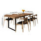 Rectangle Industrial Style DiningRoomTableSet Solid Wood Top DiningSet with 4 Legs Table Clearhalo 'Dining Room Sets' 'Dining Tables & Seating' 'dining_room_set' 'furn' 'furn_dining_room_set' 'Furniture' 'furniture_dining_room_set' 'Kitchen & Dining Furniture' 'kitchen&dining_furn' 'kitchen' 3473697